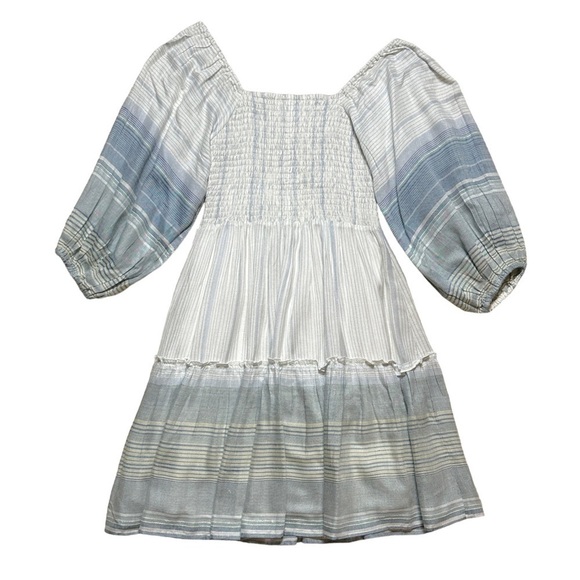 Jens Pirate Booty x Free People Coastline Striped Smocked Mini Dress US S - Picture 2 of 12